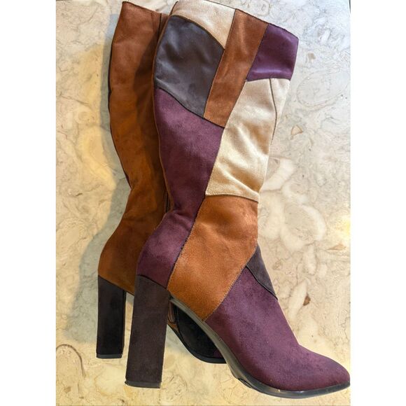 Impo Omega Spice Patchwork  Faux Suede Heeled Boot - Picture 10 of 10